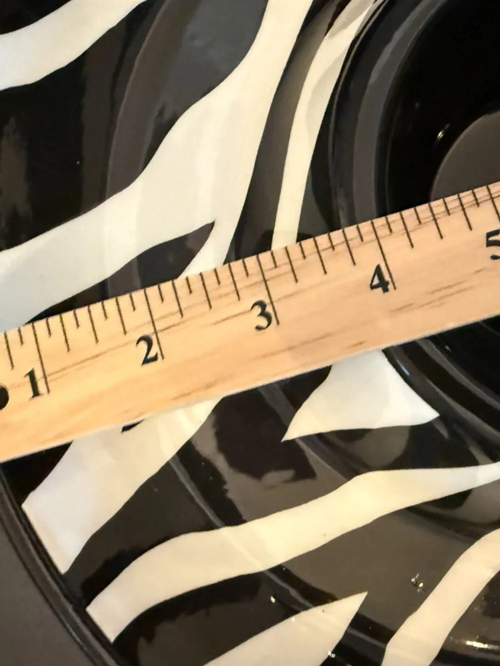 Zebra Print Ceramic Serving Bowl/Platter - Picture 5 of 7